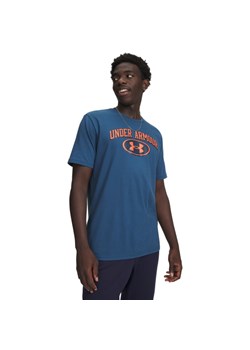 Męski t-shirt z nadrukiem Under Armour UA M WM Locker Tag Short Sleeve - granatowy ze sklepu Sportstylestory.com w kategorii T-shirty męskie - zdjęcie 188685850
