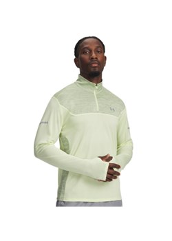 Męska bluza treningowa nierozpinana bez kaptura Under Armour UA Tech Utility 1/4 Zip - zielona ze sklepu Sportstylestory.com w kategorii Bluzy męskie - zdjęcie 188685853