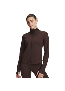 Damska kurtka treningowa Under Armour Meridian Jacket - brązowa ze sklepu Sportstylestory.com w kategorii Kurtki damskie - zdjęcie 188685934