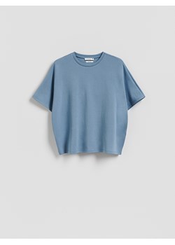 Reserved - T-shirt oversize z modalem - jasnoniebieski ze sklepu Reserved w kategorii Bluzki damskie - zdjęcie 188686104
