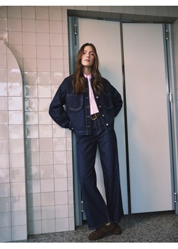 Reserved - Jeansy wide leg - granatowy ze sklepu Reserved w kategorii Jeansy damskie - zdjęcie 188687284