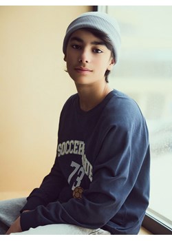 Reserved - Czapka z naszywką - ciemnoszary ze sklepu Reserved w kategorii Czapki dziecięce - zdjęcie 188687341