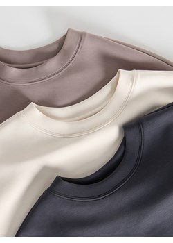 Reserved - Bluza z modalem - beżowy ze sklepu Reserved w kategorii Bluzy damskie - zdjęcie 188687383