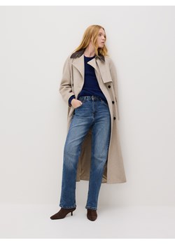 Reserved - Jeansy straight - granatowy ze sklepu Reserved w kategorii Jeansy damskie - zdjęcie 188687414