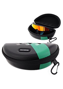 Etui na okulary sportowe ROCKBROS black carbon/green ET-ROCK-3 ze sklepu Stylion w kategorii Etui - zdjęcie 188688324