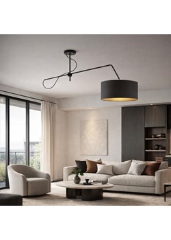 Regulowana lampa sufitową z długim ruchomym ramieniem RIO GOLD w czarnym kolorze ze sklepu Lysne w kategorii Lampy sufitowe - zdjęcie 188689201