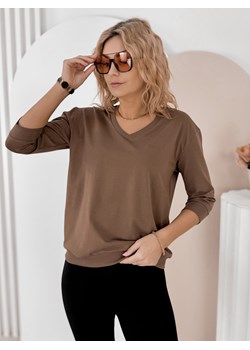 bluzka solena brązowa one size ze sklepu UBRA w kategorii Bluzki damskie - zdjęcie 188691031