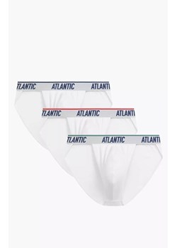 Atlantic 3-pack slipy męskie tanga 3MP-220-BIAŁY, Kolor biały, Rozmiar S, ATLANTIC ze sklepu Intymna w kategorii Majtki męskie - zdjęcie 188691084