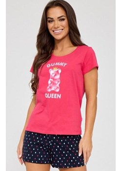 Krótka piżama damska Gummy Queen 628/333, Kolor różowo-granatowy, Rozmiar 2XL, Cornette ze sklepu Intymna w kategorii Piżamy damskie - zdjęcie 188691190