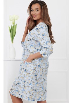 Podomka damska z rękawem 3/4 Samoa, Kolor jasnoniebieski, Rozmiar M, Italian Fashion ze sklepu Intymna w kategorii Koszule nocne - zdjęcie 188691631
