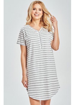 Bawełniana koszula nocna damska 3518 Isabella, Kolor szary melanż, Rozmiar S, Taro ze sklepu Intymna w kategorii Koszule nocne - zdjęcie 188691750