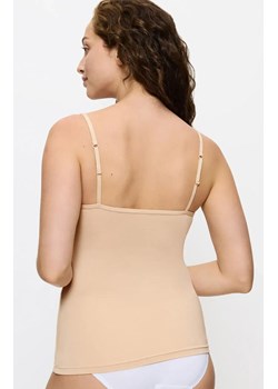 Triumph top damski z cienkimi ramiączkami Feel of Modal Spaghetti 10221654-0026, Kolor beżowy, Rozmiar L, Triumph ze sklepu Intymna w kategorii Podkoszulki i halki - zdjęcie 188691812