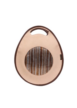 -beżowa torebka damska skórzana z funkcją plecaka  Poly ze sklepu Słoń Torbalski w kategorii Torby Shopper bag - zdjęcie 188692680