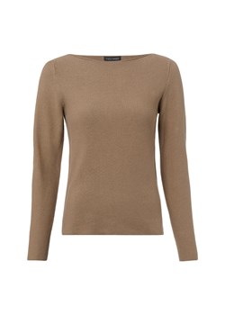 Franco Callegari Sweter damski z dzianiny Kobiety Bawełna (100%) taupe wypukły wzór tkaniny ze sklepu vangraaf w kategorii Swetry damskie - zdjęcie 188692812