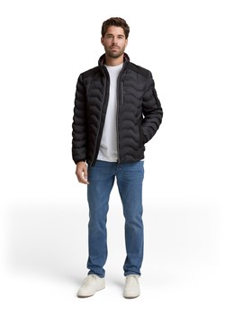 Tom Tailor Pikowana kurtka męska Mężczyźni czarny jednolity ze sklepu vangraaf w kategorii Kurtki męskie - zdjęcie 188692830