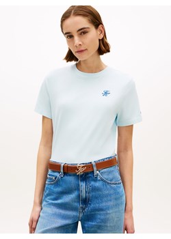 Tommy Hilfiger Koszulka damska Kobiety Bawełna jasnoniebieski jednolity ze sklepu vangraaf w kategorii Bluzki damskie - zdjęcie 188692832