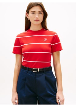 Tommy Hilfiger Koszulka damska Kobiety Bawełna czerwony w paski ze sklepu vangraaf w kategorii Bluzki damskie - zdjęcie 188692841