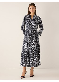More & More Damska sukienka maxi Kobiety Bawełna granatowy w kropki ze sklepu vangraaf w kategorii Sukienki - zdjęcie 188692853
