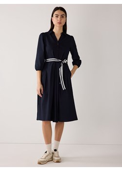 More & More Sukienka damska z bluzką Kobiety Bawełna granatowy jednolity ze sklepu vangraaf w kategorii Sukienki - zdjęcie 188692854