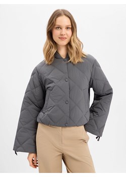 HUGO Damska kurtka pikowana - Fasteppa Kobiety Sztuczne włókno szary jednolity ze sklepu vangraaf w kategorii Kurtki damskie - zdjęcie 188692863