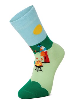 Happy Socks Skarpety Mężczyźni seledynowy wzorzysty ze sklepu vangraaf w kategorii Skarpetki męskie - zdjęcie 188692870