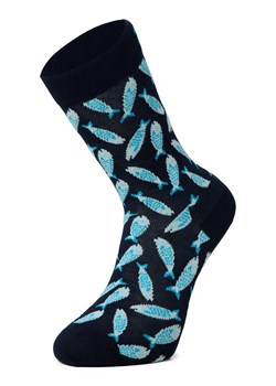 Happy Socks Skarpety Mężczyźni granatowy wzorzysty ze sklepu vangraaf w kategorii Skarpetki męskie - zdjęcie 188692871