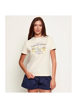 GUESS T-shirt FLOWERS | Regular Fit ze sklepu Gomez Fashion Store w kategorii Bluzki damskie - zdjęcie 188693143