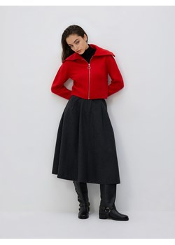 Reserved - Sweter z zapięciem na zamek - czerwony ze sklepu Reserved w kategorii Swetry damskie - zdjęcie 188695070