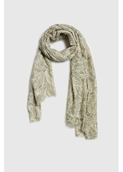 Wzorzysty szal oliwkowy ze sklepu Moodo.pl w kategorii Szaliki i chusty damskie - zdjęcie 188695362