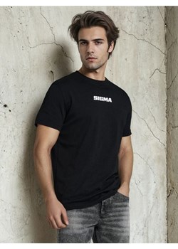 Sinsay - Bawełniana koszulka z napisem - czarny ze sklepu Sinsay w kategorii T-shirty męskie - zdjęcie 188696502