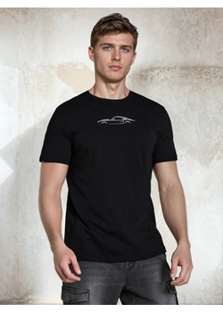 Sinsay - Bawełniana koszulka z nadrukiem - czarny ze sklepu Sinsay w kategorii T-shirty męskie - zdjęcie 188696503