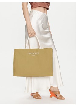 Torebka TWINSET 241TD8110 Beżowy ze sklepu eobuwie.pl w kategorii Torby Shopper bag - zdjęcie 188696752