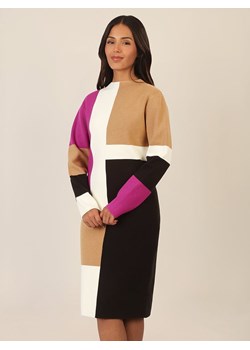 APART Sukienka w kolorze karmelowo-czarno-różowym ze sklepu Limango Polska w kategorii Sukienki - zdjęcie 188700134