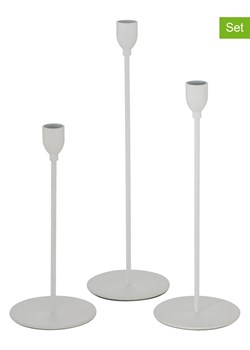 Boltze Świeczniki (3 szt.) "Malte" w kolorze białym ze sklepu Limango Polska w kategorii Świeczniki - zdjęcie 188700674