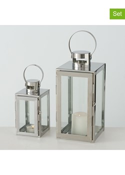 Boltze Lampiony (2 szt.) "Caruso" w kolorze srebrnym ze sklepu Limango Polska w kategorii Świeczniki - zdjęcie 188700691