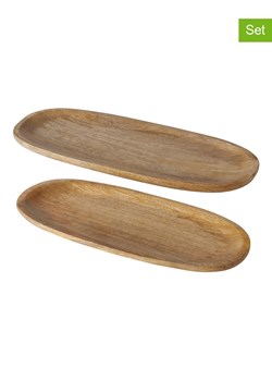 Boltze Talerze (2 szt.) "Mangora" w kolorze jasnobrązowym do serwowania ze sklepu Limango Polska w kategorii Naczynia - zdjęcie 188700724