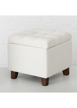 Boltze Hocker "Palur" w kolorze kremowym ze schowkiem - 38 x 35 cm ze sklepu Limango Polska w kategorii Pufy i siedziska - zdjęcie 188700873
