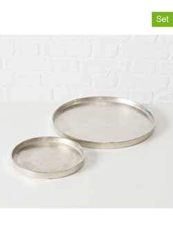 Boltze Tace (2 szt.) "Valomi" w kolorze srebrnym ze sklepu Limango Polska w kategorii Misy i tace dekoracyjne - zdjęcie 188700922