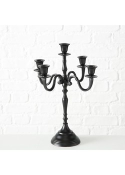 Boltze Świecznik "Victoria" w kolorze czarnym - wys. 41 cm ze sklepu Limango Polska w kategorii Świeczniki - zdjęcie 188701010