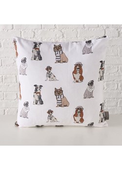 Boltze Poduszka "Archy" w kolorze biało-brązowym - 45 x 45 cm ze sklepu Limango Polska w kategorii Poduszki dekoracyjne - zdjęcie 188701052