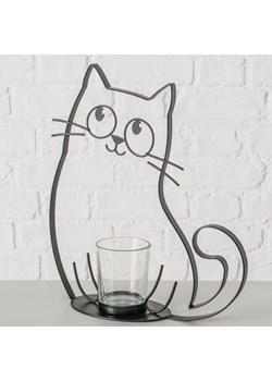 Boltze Świecznik "Mollie" w kolorze czarnym - wys. 25 cm ze sklepu Limango Polska w kategorii Świeczniki - zdjęcie 188701060