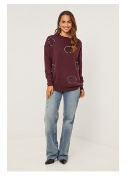 Soft Cashmere Sweter w kolorze bordowym ze sklepu Limango Polska w kategorii Swetry damskie - zdjęcie 188701532