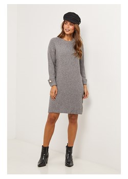 Soft Cashmere Sukienka dzianinowa w kolorze szarym ze sklepu Limango Polska w kategorii Sukienki - zdjęcie 188701984