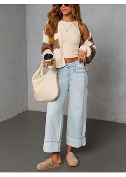 LA Angels Kardigan w kolorze kremowo-brązowym ze sklepu Limango Polska w kategorii Swetry damskie - zdjęcie 188704540