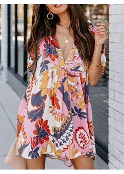 LA Angels Sukienka w kolorze różowo-granatowym ze sklepu Limango Polska w kategorii Sukienki - zdjęcie 188706040