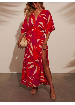 LA Angels Sukienka w kolorze kremowo-fioletowo-czerwonym ze sklepu Limango Polska w kategorii Sukienki - zdjęcie 188706280