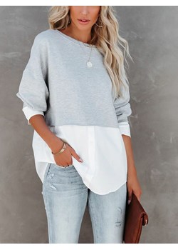 LA Angels Bluza w kolorze biało-szarym ze sklepu Limango Polska w kategorii Bluzy damskie - zdjęcie 188706380