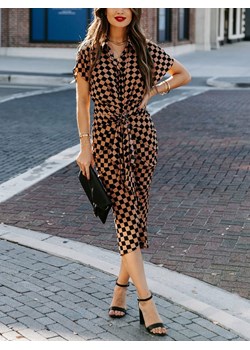 LA Angels Sukienka w kolorze jasnobrązowo-czarnym ze sklepu Limango Polska w kategorii Sukienki - zdjęcie 188706530