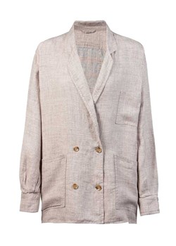 Herrlicher Lniany blezer w kolorze beżowym ze sklepu Limango Polska w kategorii Marynarki damskie - zdjęcie 188707554
