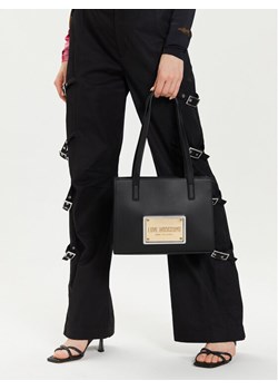 LOVE MOSCHINO Torebka JC4356PP0IK1200A Czarny ze sklepu MODIVO w kategorii Torby Shopper bag - zdjęcie 188708900